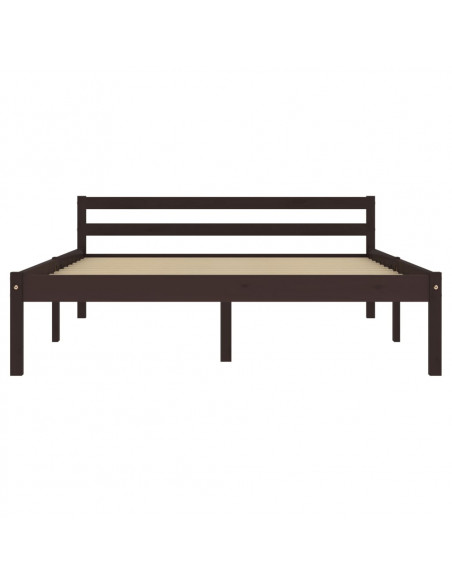 Giroletto Marrone Scuro in Legno Massello di Pino 140x200 cm