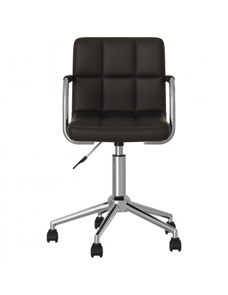 Sedia da Ufficio Girevole Nera in Similpelle