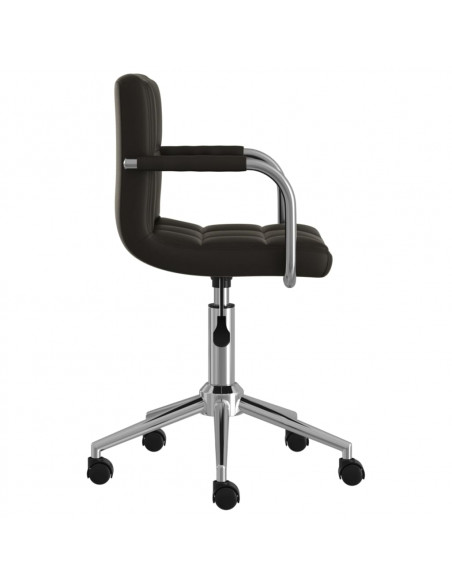 Sedia da Ufficio Girevole Nera in Similpelle