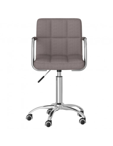 Sedia da Ufficio Girevole Tortora in Tessuto
