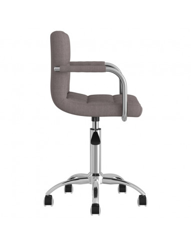 Sedia da Ufficio Girevole Tortora in Tessuto
