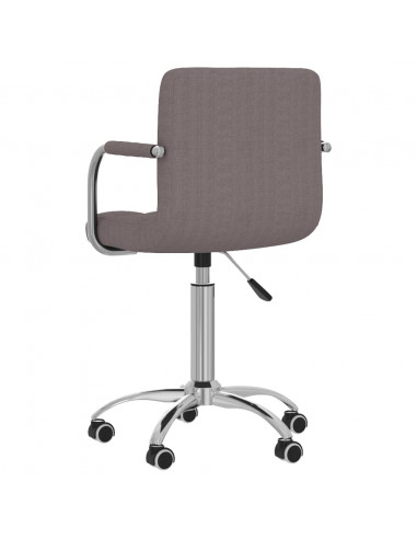Sedia da Ufficio Girevole Tortora in Tessuto