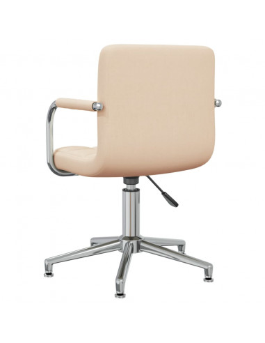 Sedia Girevole da Ufficio Crema in Tessuto
