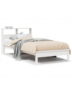 Letto con Libreria senza Materasso 75x190 cm in Legno Pino 2