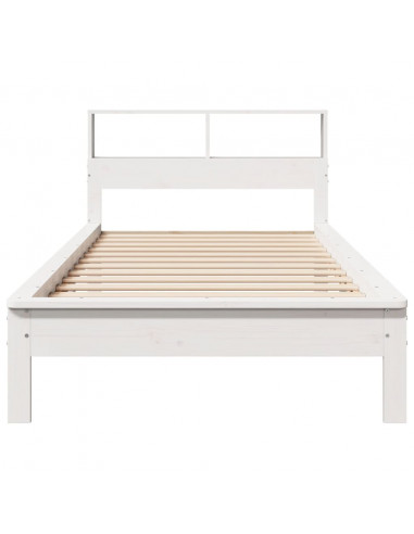 Letto con Libreria senza Materasso 75x190 cm in Legno Pino