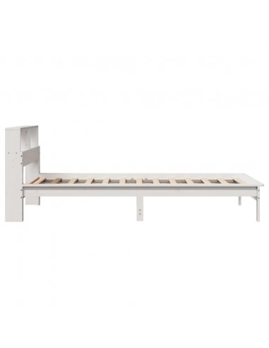 Letto con Libreria senza Materasso 75x190 cm in Legno Pino