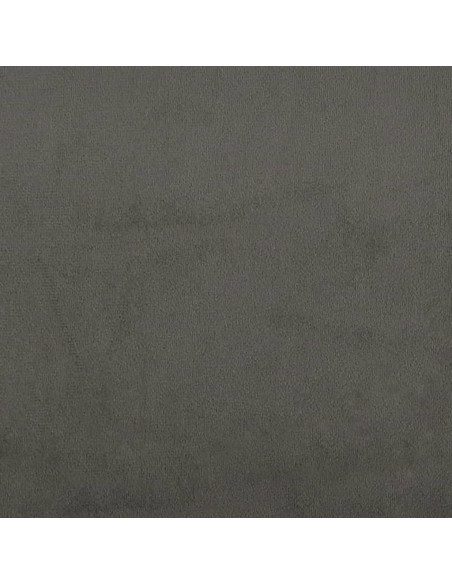 Testiera ad Orecchio Grigio Scuro 163x16x78/88 cm in Velluto