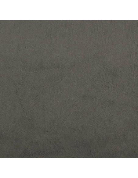 Testiera ad Orecchio Grigio Scuro 83x16x118/128 cm in Velluto