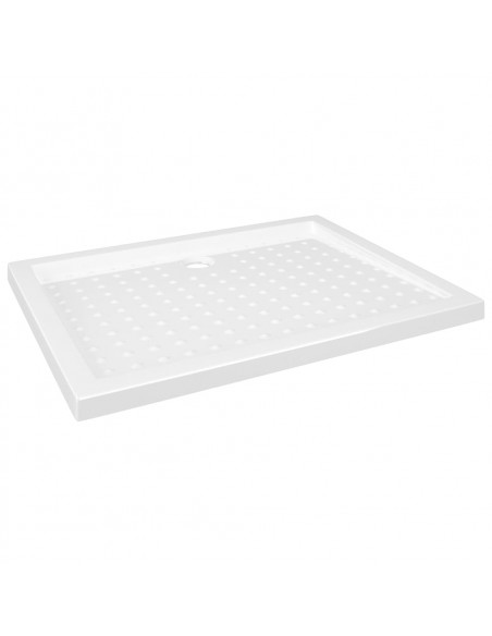 Piatto Doccia con Superficie Puntinata Bianco 90x70x4 cm in ABS