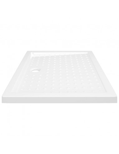 Piatto Doccia con Superficie Puntinata Bianco 90x70x4 cm in ABS