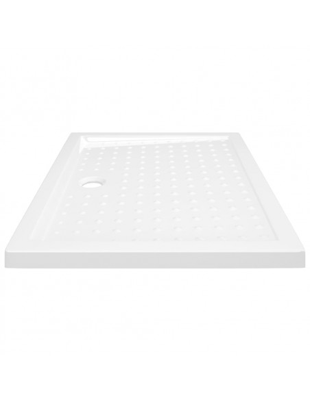 Piatto Doccia con Superficie Puntinata Bianco 90x70x4 cm in ABS