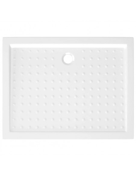 Piatto Doccia con Superficie Puntinata Bianco 90x70x4 cm in ABS