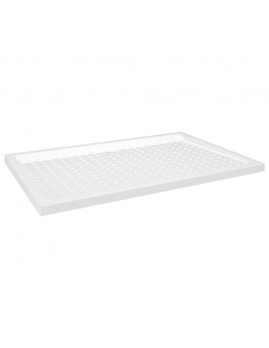 Piatto Doccia con Superficie Puntinata Bianco 80x120x4cm ABS