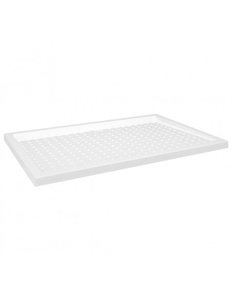 Piatto Doccia con Superficie Puntinata Bianco 80x120x4cm ABS