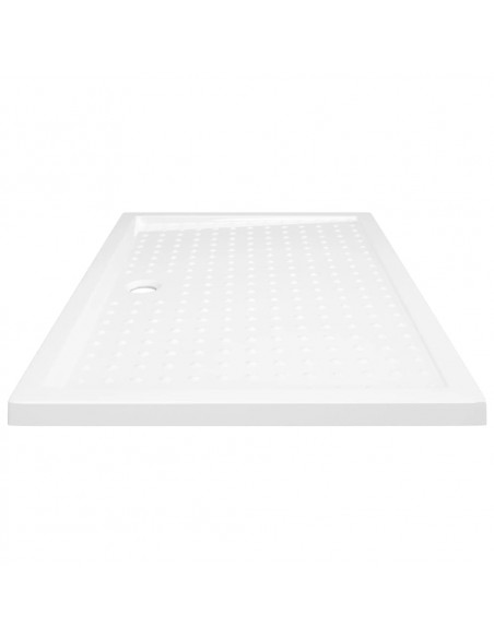 Piatto Doccia con Superficie Puntinata Bianco 80x120x4cm ABS