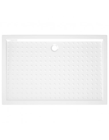 Piatto Doccia con Superficie Puntinata Bianco 80x120x4cm ABS