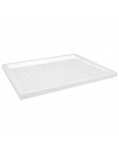 Piatto Doccia con Superficie Puntinata Bianco 80x100x4cm in ABS 2