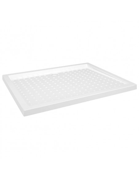 Piatto Doccia con Superficie Puntinata Bianco 80x100x4cm in ABS