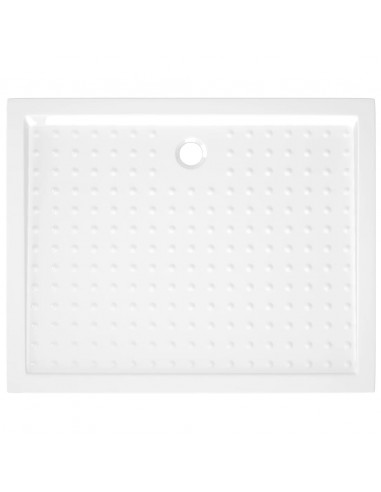 Piatto Doccia con Superficie Puntinata Bianco 80x100x4cm in ABS