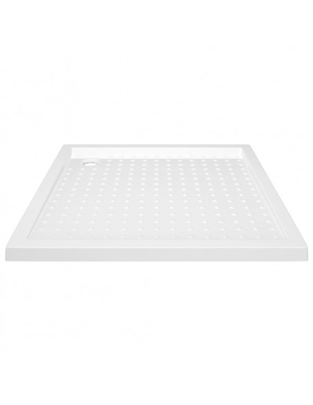 Piatto Doccia con Superficie Puntinata Bianco 90x90x4 cm in ABS