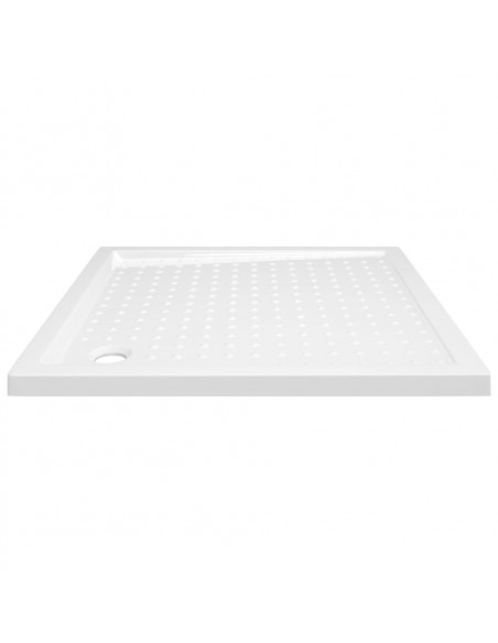Piatto Doccia con Superficie Puntinata Bianco 90x90x4 cm in ABS