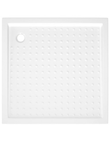 Piatto Doccia con Superficie Puntinata Bianco 90x90x4 cm in ABS