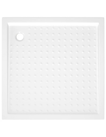 Piatto Doccia con Superficie Puntinata Bianco 90x90x4 cm in ABS
