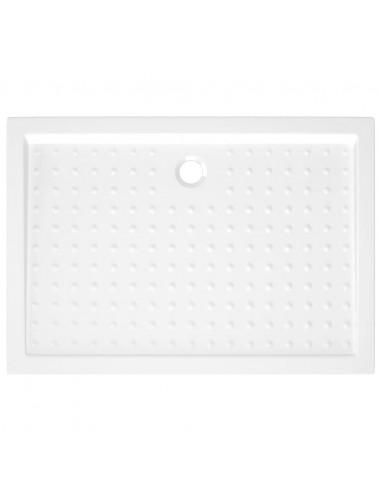 Piatto Doccia con Superficie Puntinata Bianco 70x100x4cm in ABS