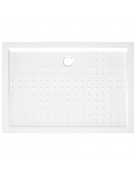 Piatto Doccia con Superficie Puntinata Bianco 70x100x4cm in ABS