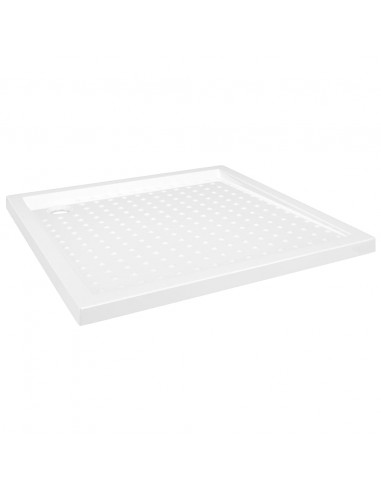 Piatto Doccia con Superficie Puntinata Bianco 80x80x4 cm in ABS