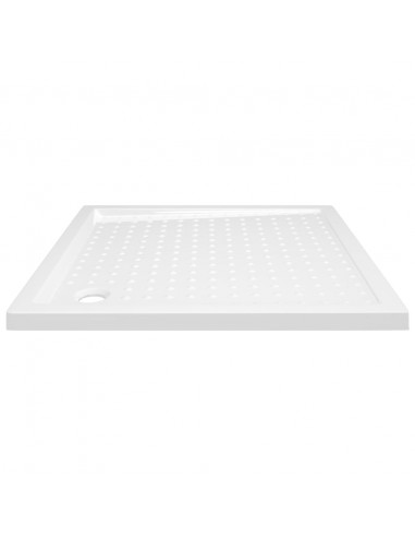 Piatto Doccia con Superficie Puntinata Bianco 80x80x4 cm in ABS