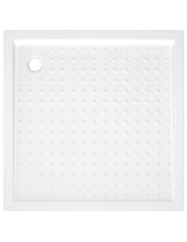 Piatto Doccia con Superficie Puntinata Bianco 80x80x4 cm in ABS