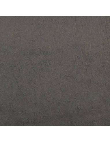 Testiera ad Orecchio Grigio Scuro 93x23x118/128 cm in Velluto