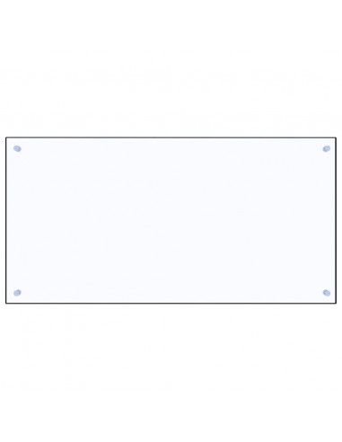 Paraschizzi per Cucina Trasparente 100x50 cm in Vetro Temperato