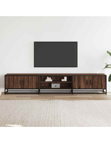 Mobile TV Rovere Marrone 210x35x41 cm in Truciolato