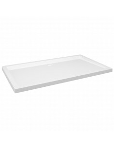 Piatto Doccia in ABS Rettangolare Bianco 70x120 cm 2