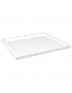 Piatto Doccia in ABS Rettangolare Bianco 80x90 cm 2