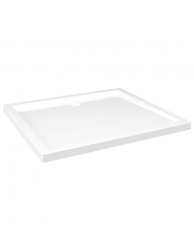 Piatto Doccia in ABS Rettangolare Bianco 80x90 cm