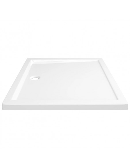 Piatto Doccia in ABS Rettangolare Bianco 80x90 cm