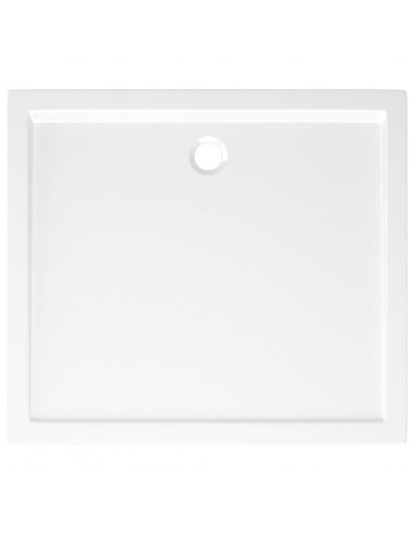 Piatto Doccia in ABS Rettangolare Bianco 80x90 cm