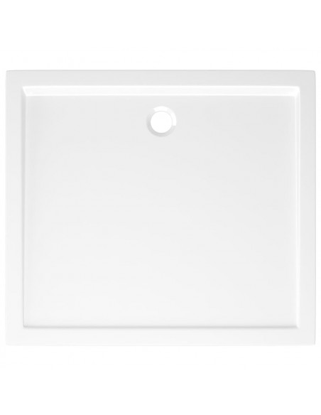 Piatto Doccia in ABS Rettangolare Bianco 80x90 cm