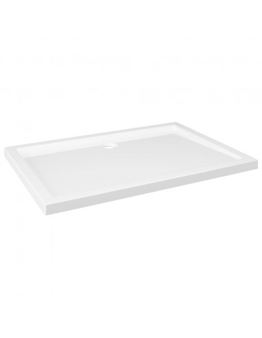Piatto Doccia in ABS Rettangolare Bianco 80x110 cm