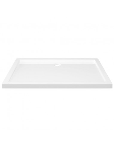 Piatto Doccia in ABS Rettangolare Bianco 80x110 cm