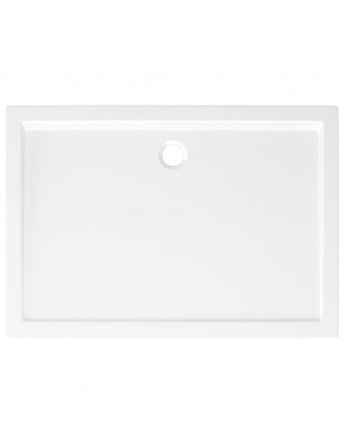 Piatto Doccia in ABS Rettangolare Bianco 80x110 cm