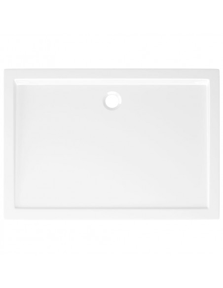Piatto Doccia in ABS Rettangolare Bianco 80x110 cm