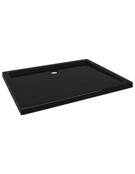 Piatto Doccia in ABS Rettangolare Nero 70x90 cm