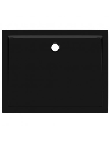 Piatto Doccia in ABS Rettangolare Nero 80x110 cm