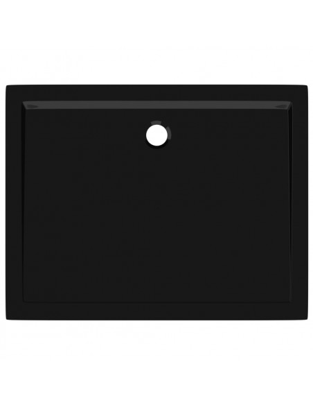 Piatto Doccia in ABS Rettangolare Nero 80x110 cm