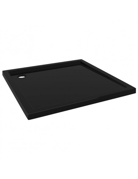 Piatto Doccia Quadrato in ABS Nero 80x80 cm