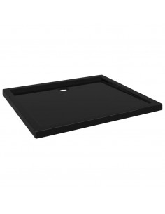 Piatto Doccia in ABS Rettangolare Nero 80x90 cm 2